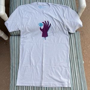 Graphic T-shirt Shed Labs Hand Diamond Grey Size Small